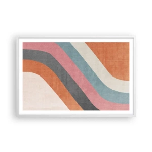 Poster in einem weißen Rahmen - Diagonale Komposition – Bewegung - 91x61 cm