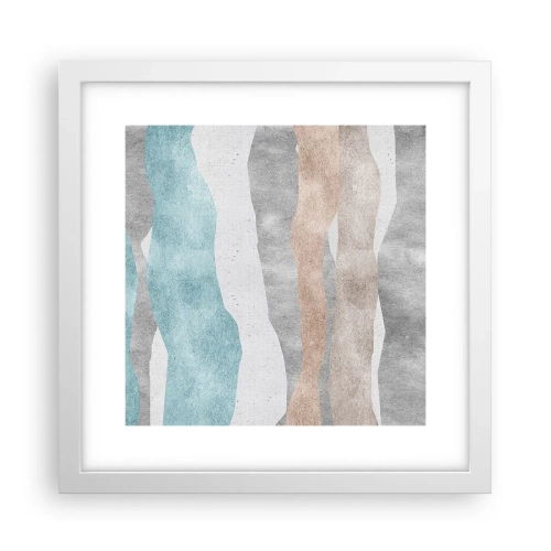 Poster in einem weißen Rahmen - Studie über Nähe - 30x30 cm