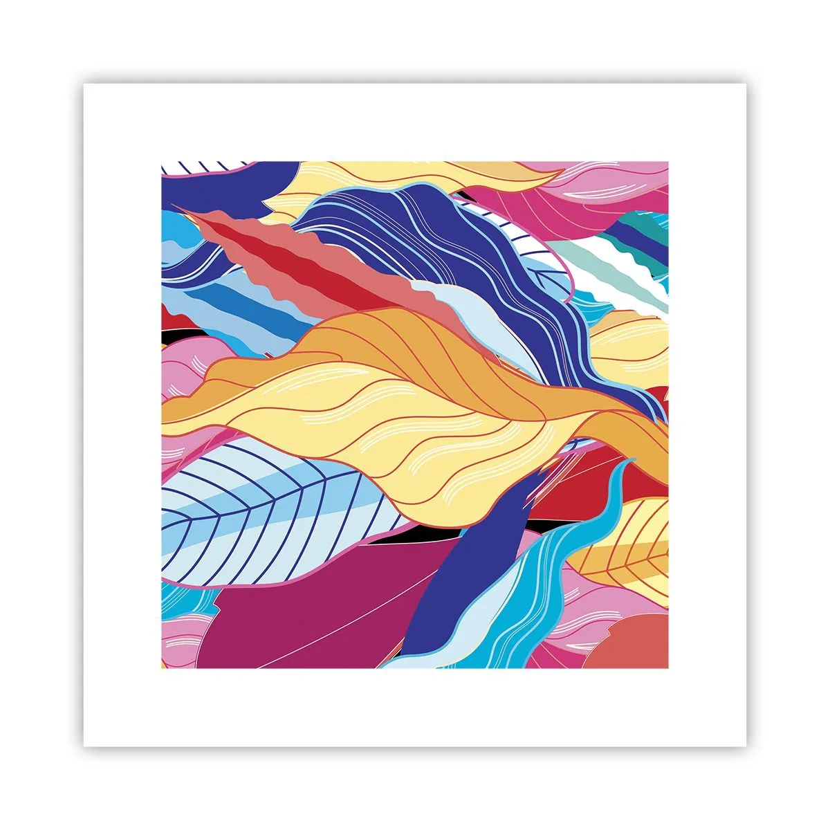 Poster - Buntes Durcheinander - 30x30 cm