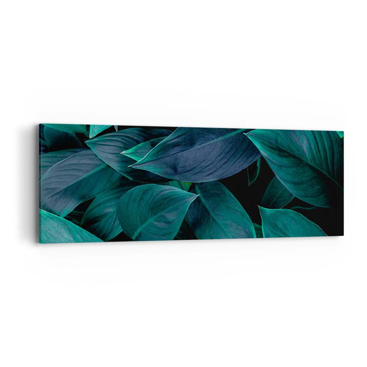 Bild auf Leinwand - Leinwandbild - Grün in sich selbst - 90x30 cm