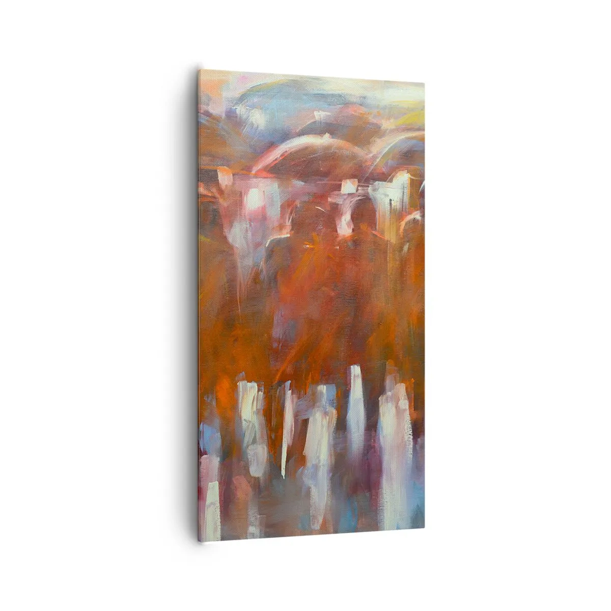 Bild auf Leinwand - Leinwandbild - Auch bei Regen und Nebel - 65x120 cm