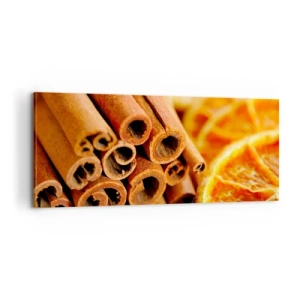 Bild auf Leinwand - Leinwandbild - Kannst du ihr Aroma riechen? - 100x40 cm