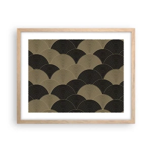 Poster in einem Rahmen aus heller Eiche - Einheit in der Vielfalt - 50x40 cm