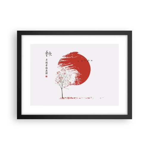 Poster in einem schwarzem Rahmen - Kennst du dieses Land? - 40x30 cm