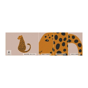 Fototapeten Muster Selbstklebend Deluxe Sticker - Leopardenmuster ist ein modisches Muster - Für Kinder, Panther, Tiere - 100x30 cm
