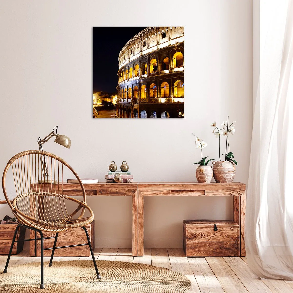 Bild auf Leinwand - Leinwandbild - Es ist Zeit, die Spiele zu beginnen - 70x70 cm