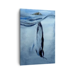 Bild auf Leinwand - Leinwandbild - Zwei Nordwelten - 70x100 cm