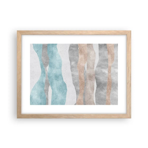 Poster in einem Rahmen aus heller Eiche - Studie über Nähe - 40x30 cm