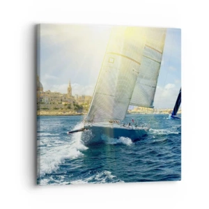 Bild auf Leinwand - Leinwandbild - Es ist Zeit die Stadt zu verlassen - 30x30 cm