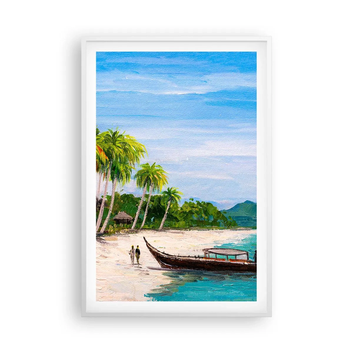 Poster in einem weißen Rahmen - Exotischer Traum - 61x91 cm