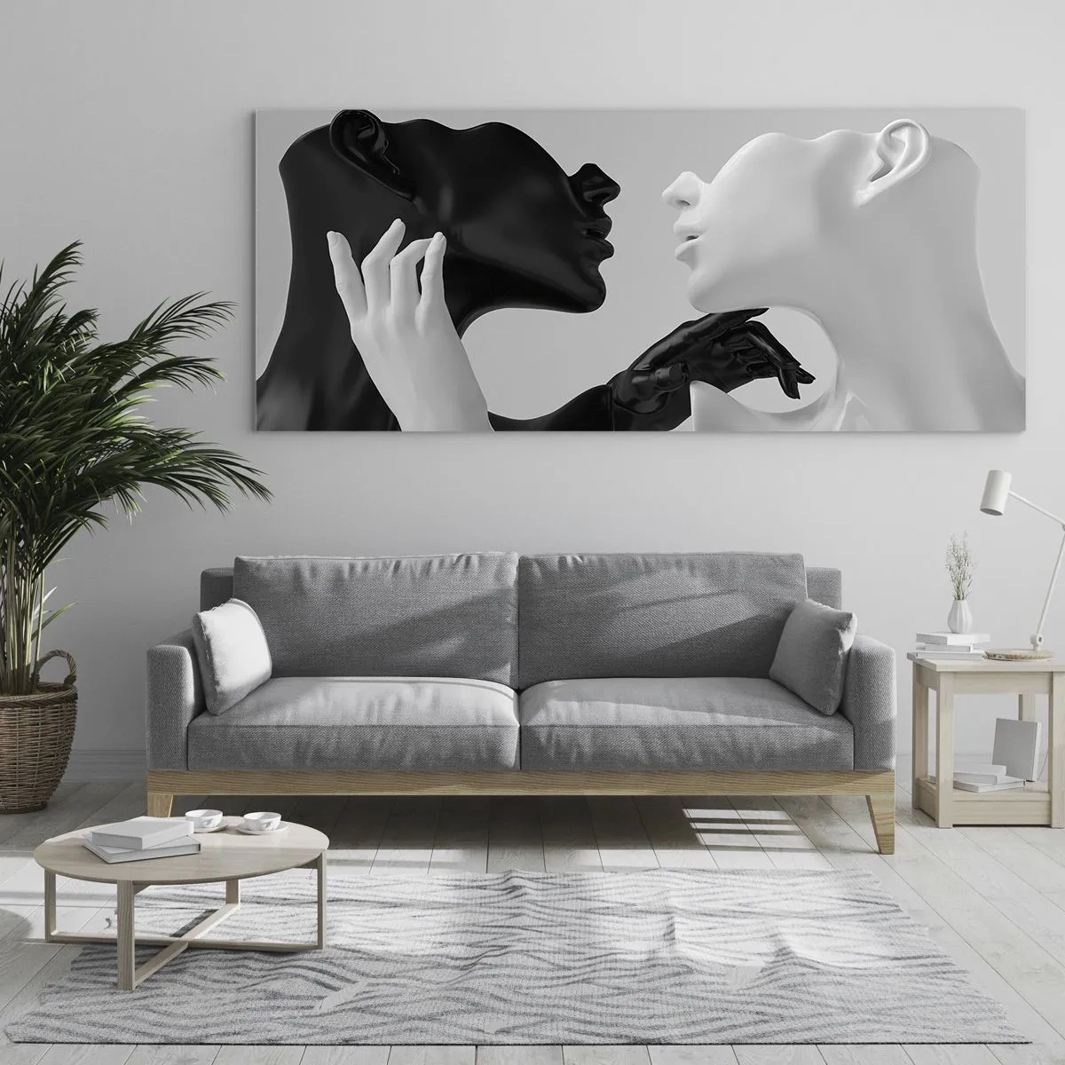 Glasbild - Bild auf glas - Anziehung - Begierde - 90x30 cm