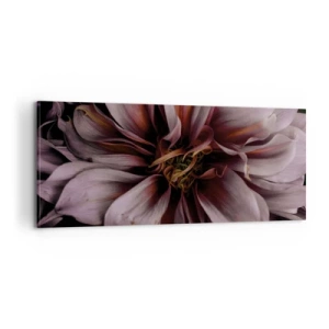 Bild auf Leinwand - Leinwandbild - Ein Blumenherz - 100x40 cm