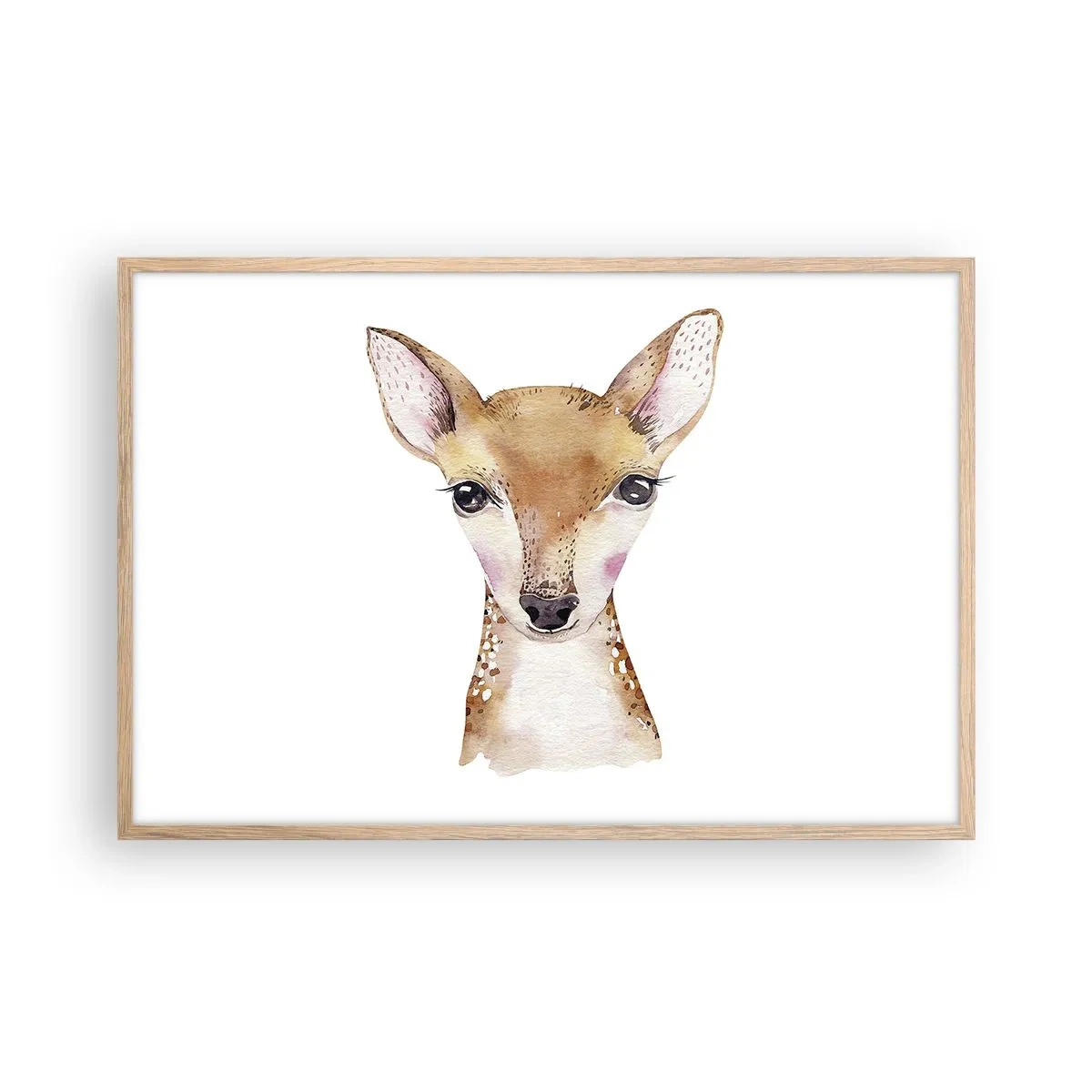 Poster in einem Rahmen aus heller Eiche - Die Natur der Unschuld - 91x61 cm