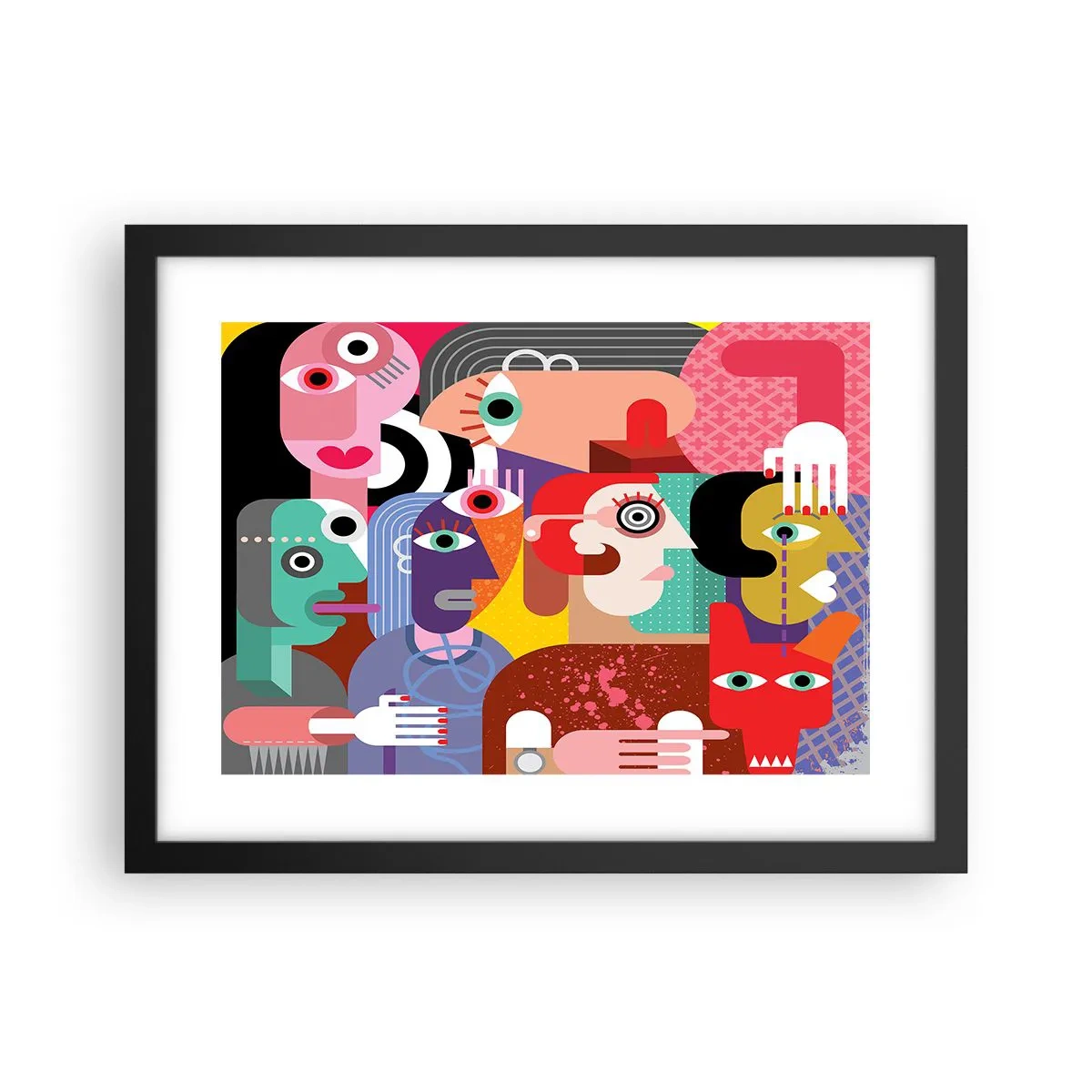 Poster in einem schwarzem Rahmen - Wir sind von Herrn Picasso - 40x30 cm