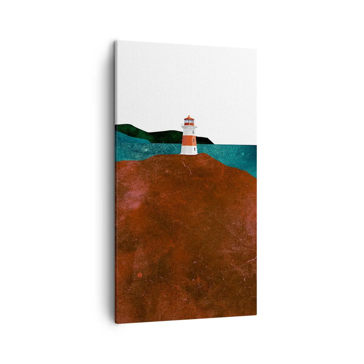 Bild auf Leinwand - Leinwandbild - Aufs Meer starren - 45x80 cm