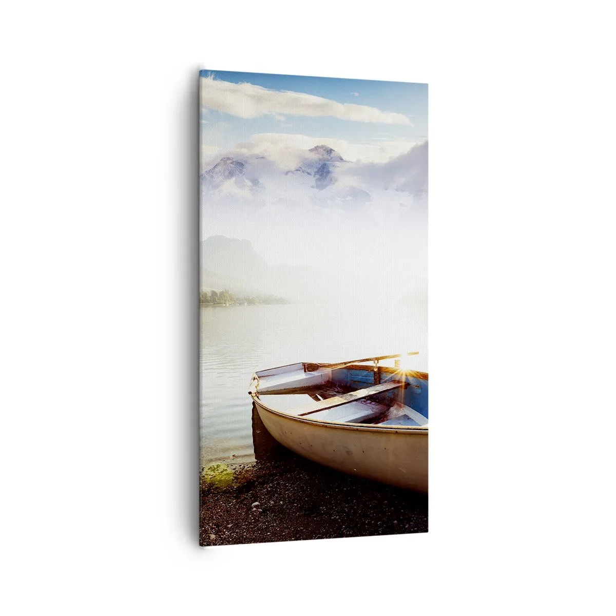 Bild auf Leinwand - Leinwandbild - Am tollen und klaren Wasser - 65x120 cm