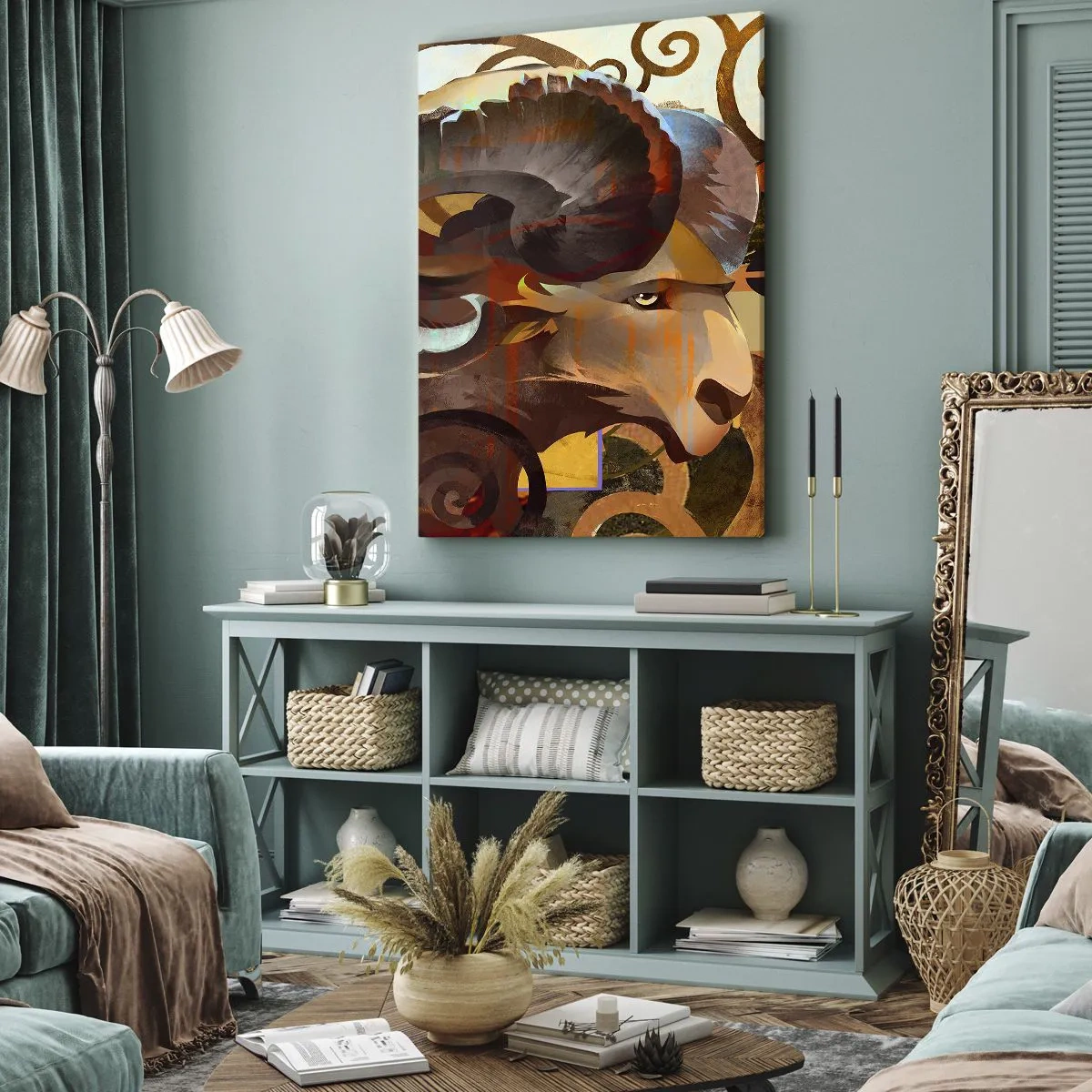 Bild auf Leinwand - Leinwandbild - Magie - Religionen - Rituale - 65x120 cm