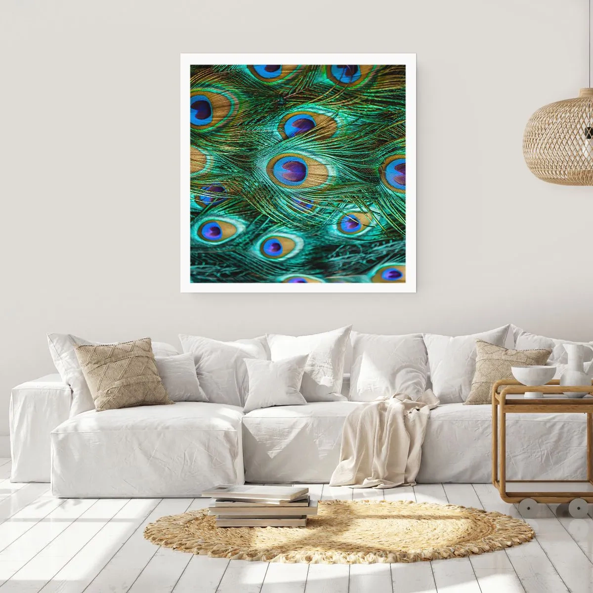 Poster - Ein Blick mit Pfauenaugen - 50x50 cm