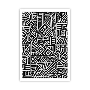 Poster - Präkolumbianische Komposition - 70x100 cm