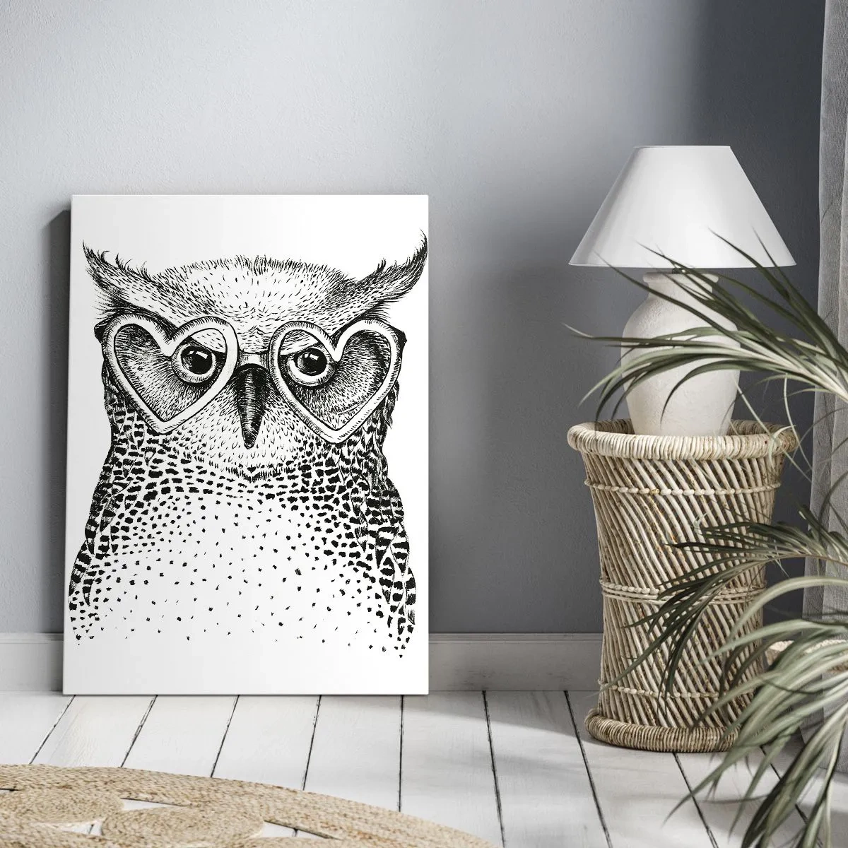 Bild auf Leinwand - Leinwandbild - Klug und mit Liebe - 65x120 cm