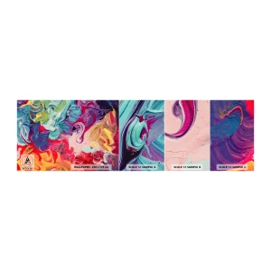 Fototapeten Muster Selbstklebend Deluxe Sticker - Die Geburt der Farben - Abstraktion, Stück, Modernes Muster - 100x30 cm