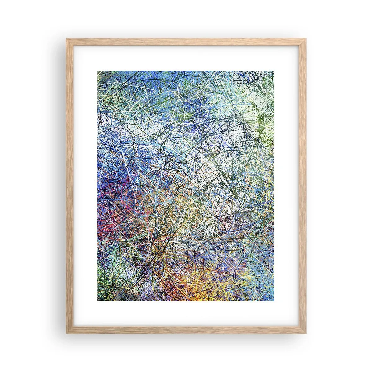 Poster in einem Rahmen aus heller Eiche - Es ist nicht so einfach - 40x50 cm