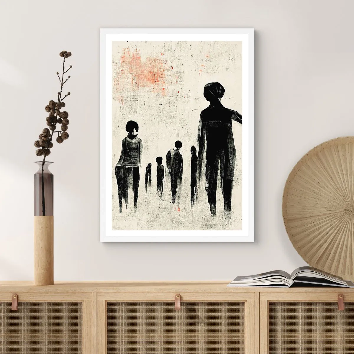 Poster in einem weißen Rahmen - Gegen die Einsamkeit - 30x40 cm