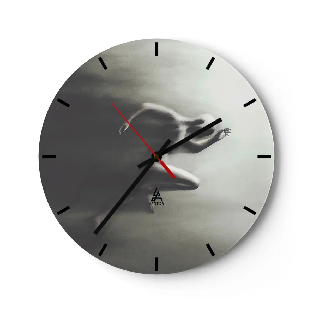 Wanduhr - Glasuhr - Unwiderstehlich - 40x40 cm