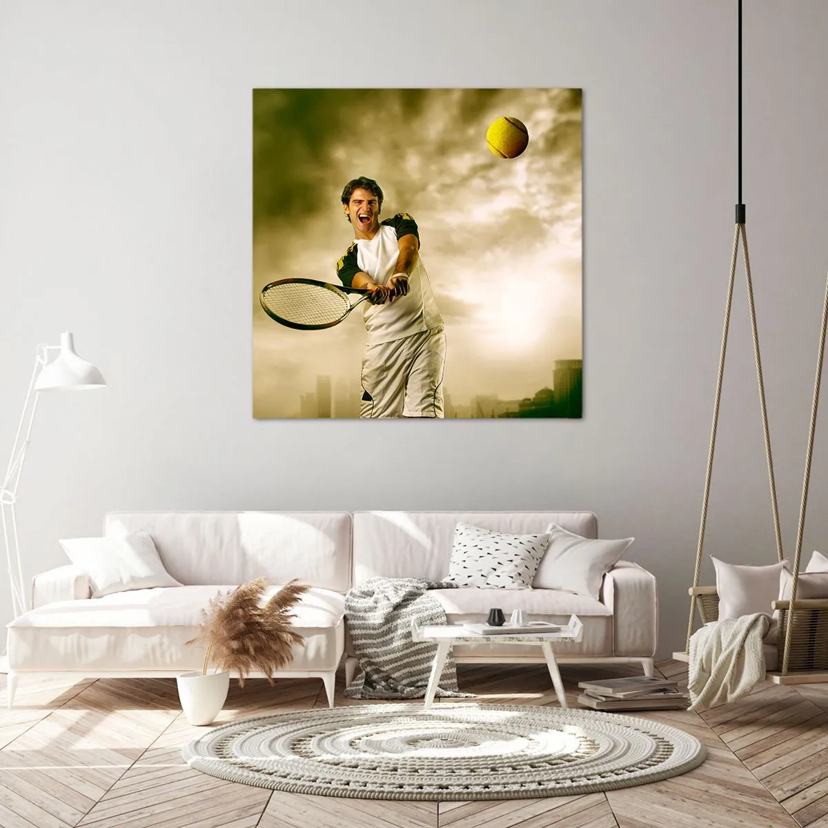 Bild auf Leinwand - Leinwandbild - Energie und Freude - 70x70 cm