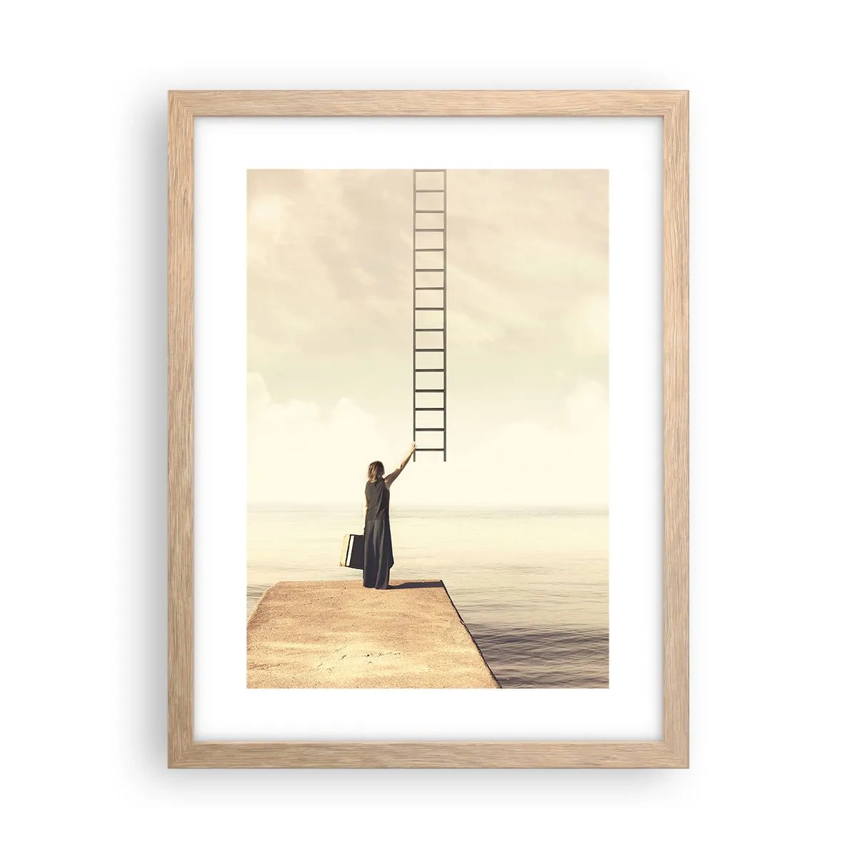 Poster in einem Rahmen aus heller Eiche - Eine magische Reise - 30x40 cm