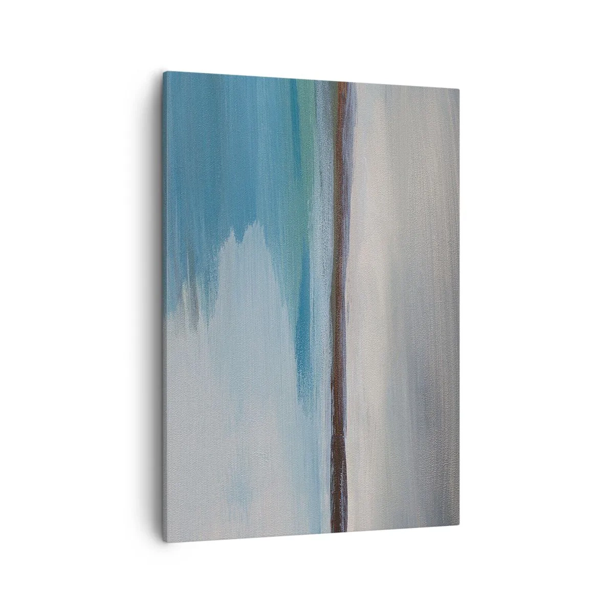 Bild auf Leinwand - Leinwandbild - Eine minimalistische Landschaft mit Wasserlinie und Horizont - 50x70cm - Horizontale Landschaft - Moderne Wanddekoration für Wohnzimmer und Schlafzimmer ARTTOR