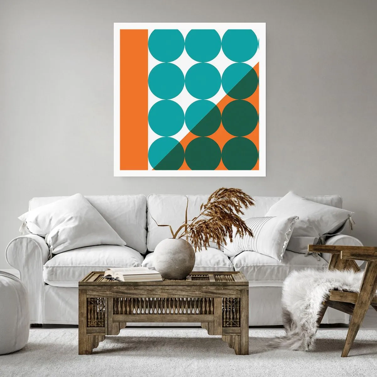 Poster - Nach oben und schräg - 60x60 cm