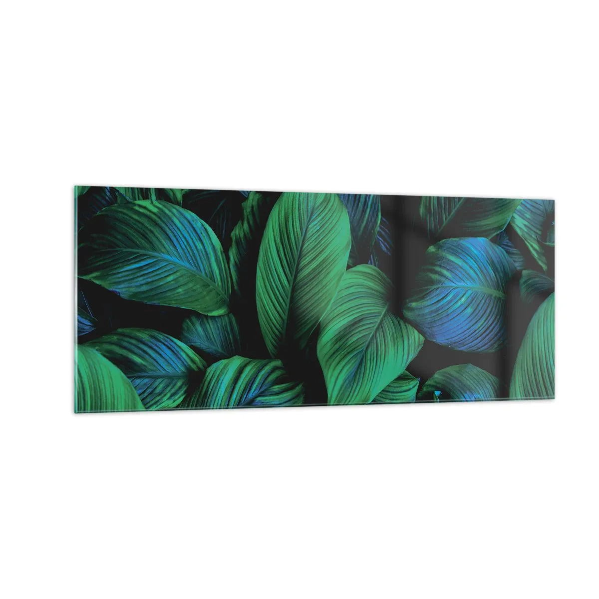 Glasbild - Bild auf glas - In der grünen Menge - 100x40 cm