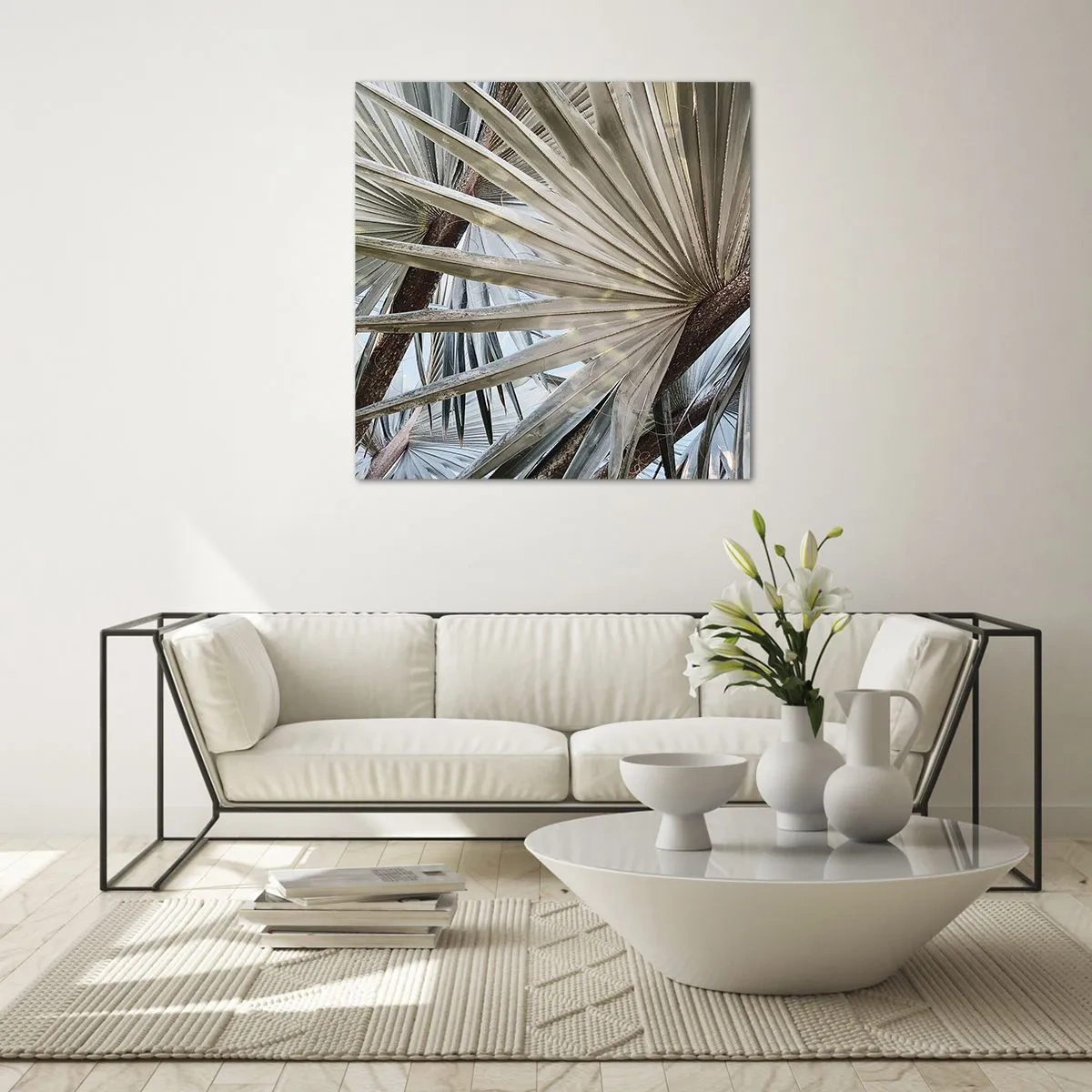 Glasbild - Bild auf glas - Fans in den Tropen - 70x70 cm