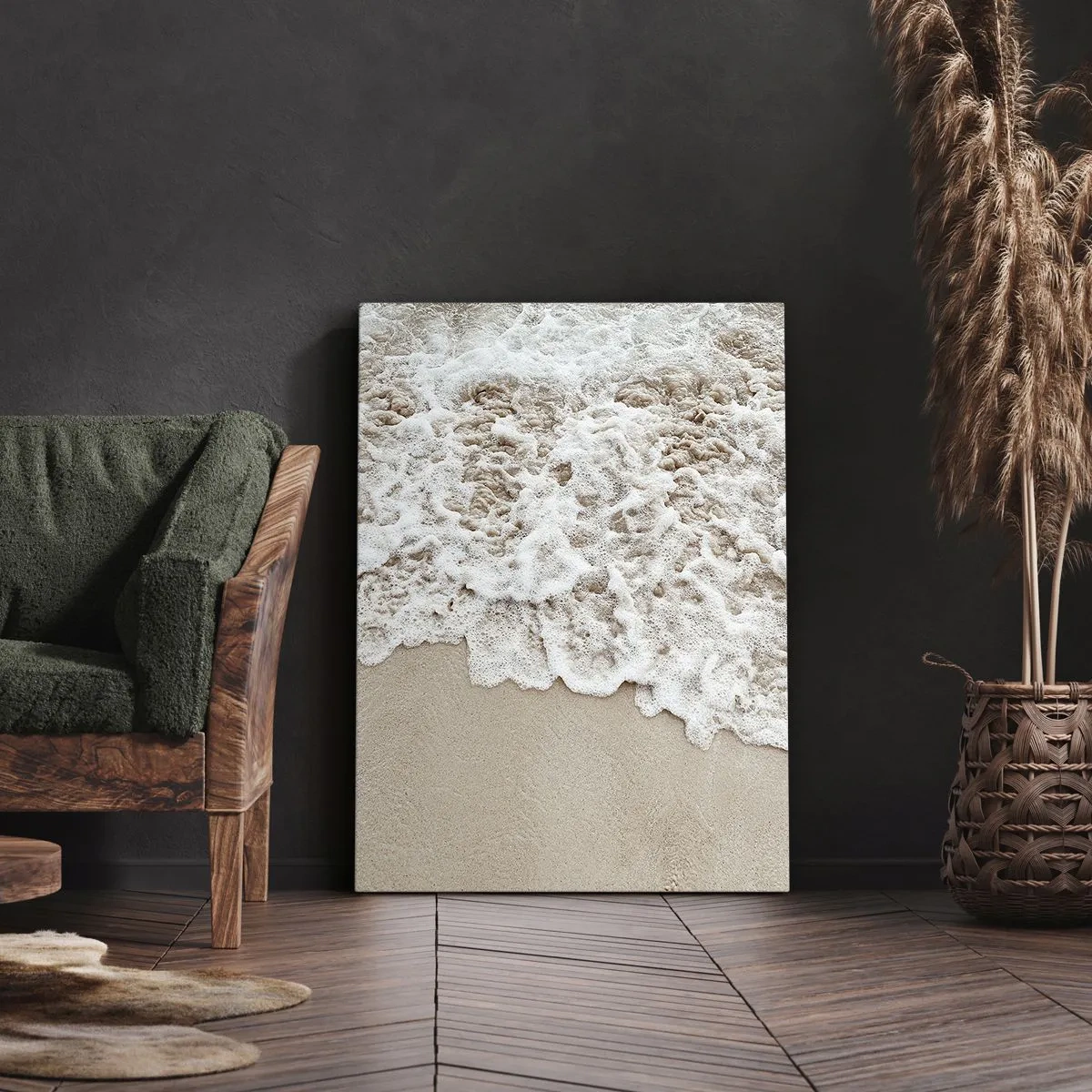 Bild auf Leinwand - Leinwandbild - Ich komme gleich wieder - 70x100 cm