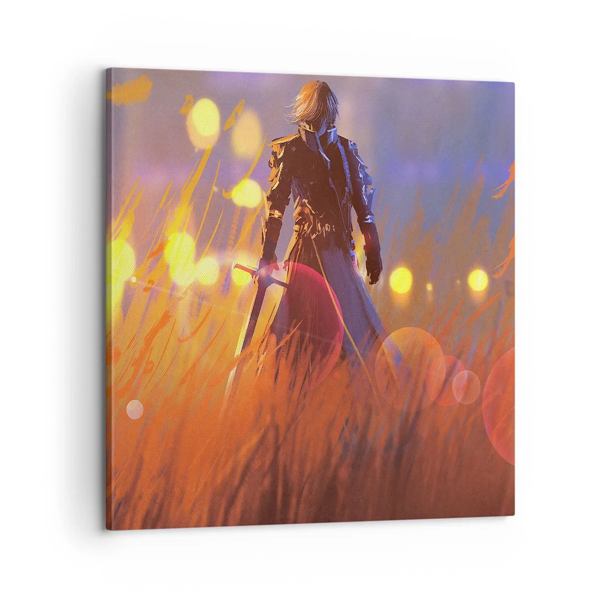 Bild auf Leinwand - Leinwandbild - Fahrender Ritter - 60x60 cm