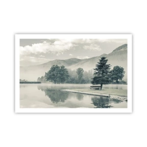 Poster - Der See schläft noch - 91x61 cm