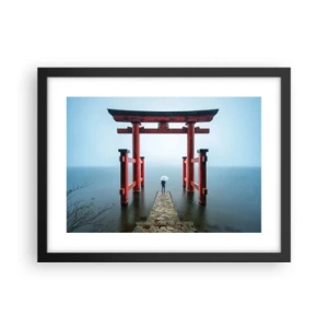 Poster in einem schwarzem Rahmen - Japanische Träumerei - 40x30 cm