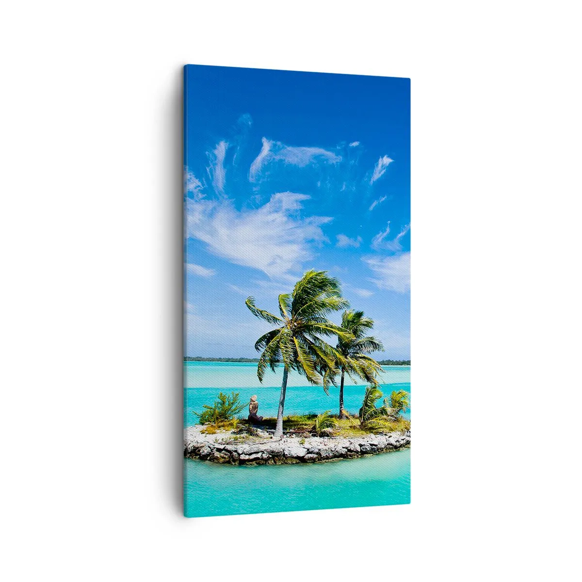 Bild auf Leinwand - Leinwandbild - Ein Paradies auf Erden - 45x80 cm