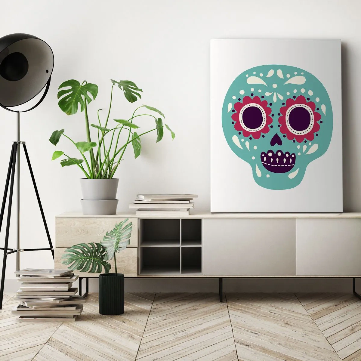 Bild auf Leinwand - Leinwandbild - Das Leben – Spaß bis zum Tod - 55x100 cm