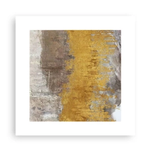 Poster - Goldene Explosion - 30x30 cm