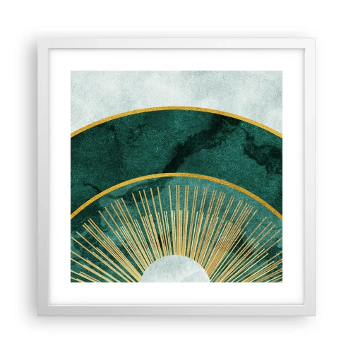 Poster in einem weißen Rahmen - Anderes Sonnensystem - 40x40 cm
