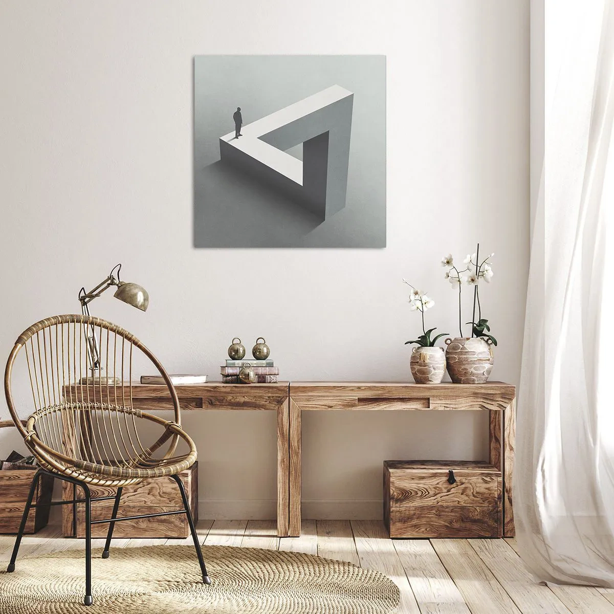 Bild auf Leinwand - Leinwandbild - Es ist also doch möglich - 40x40 cm