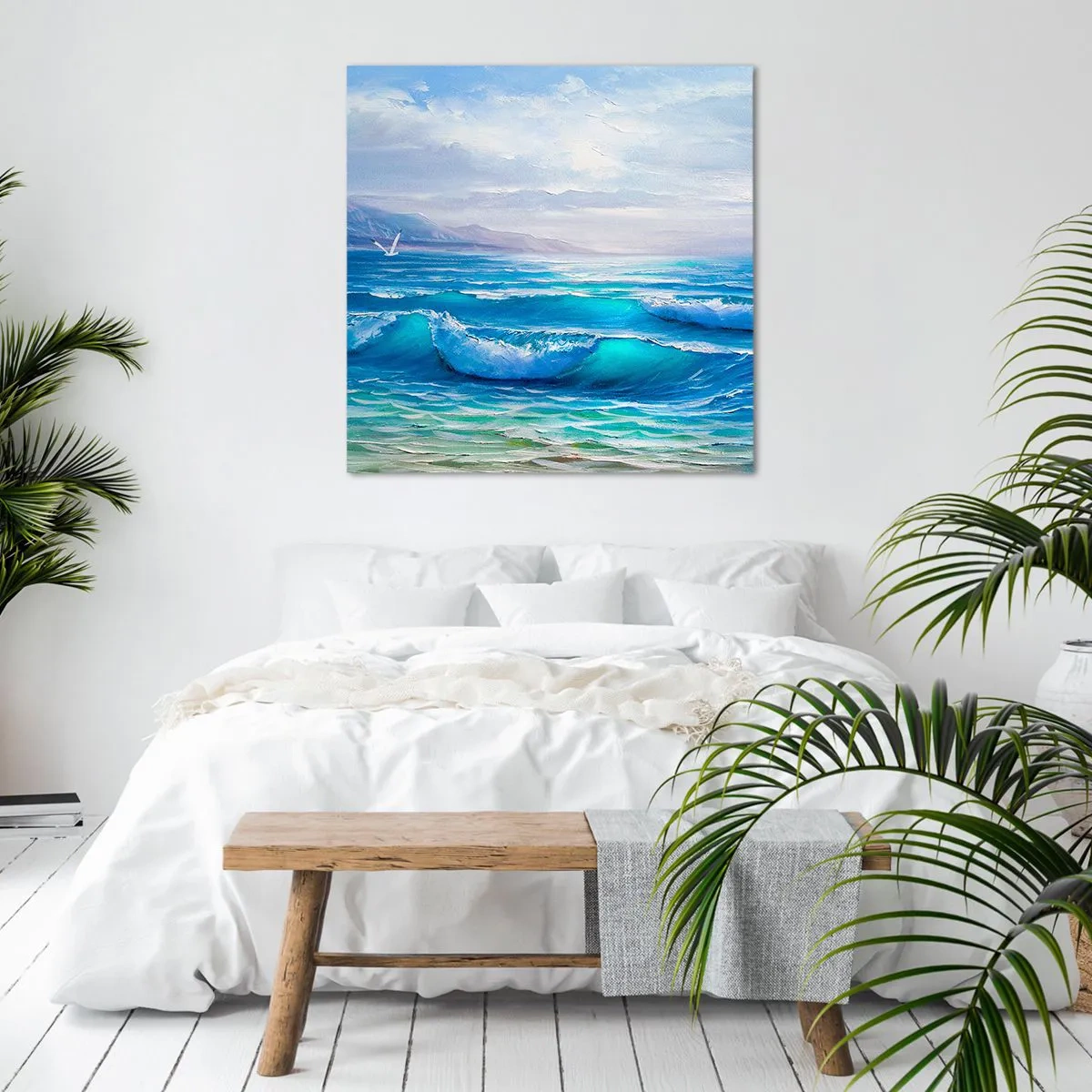 Bild auf Leinwand - Leinwandbild - Es bringt Erleichterung - 50x50 cm