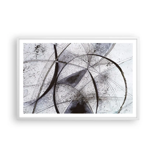 Poster in einem weißen Rahmen - Futuristische Fantasie - 91x61 cm