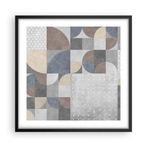 Poster in einem schwarzem Rahmen - Keramische Fantasie - 50x50 cm