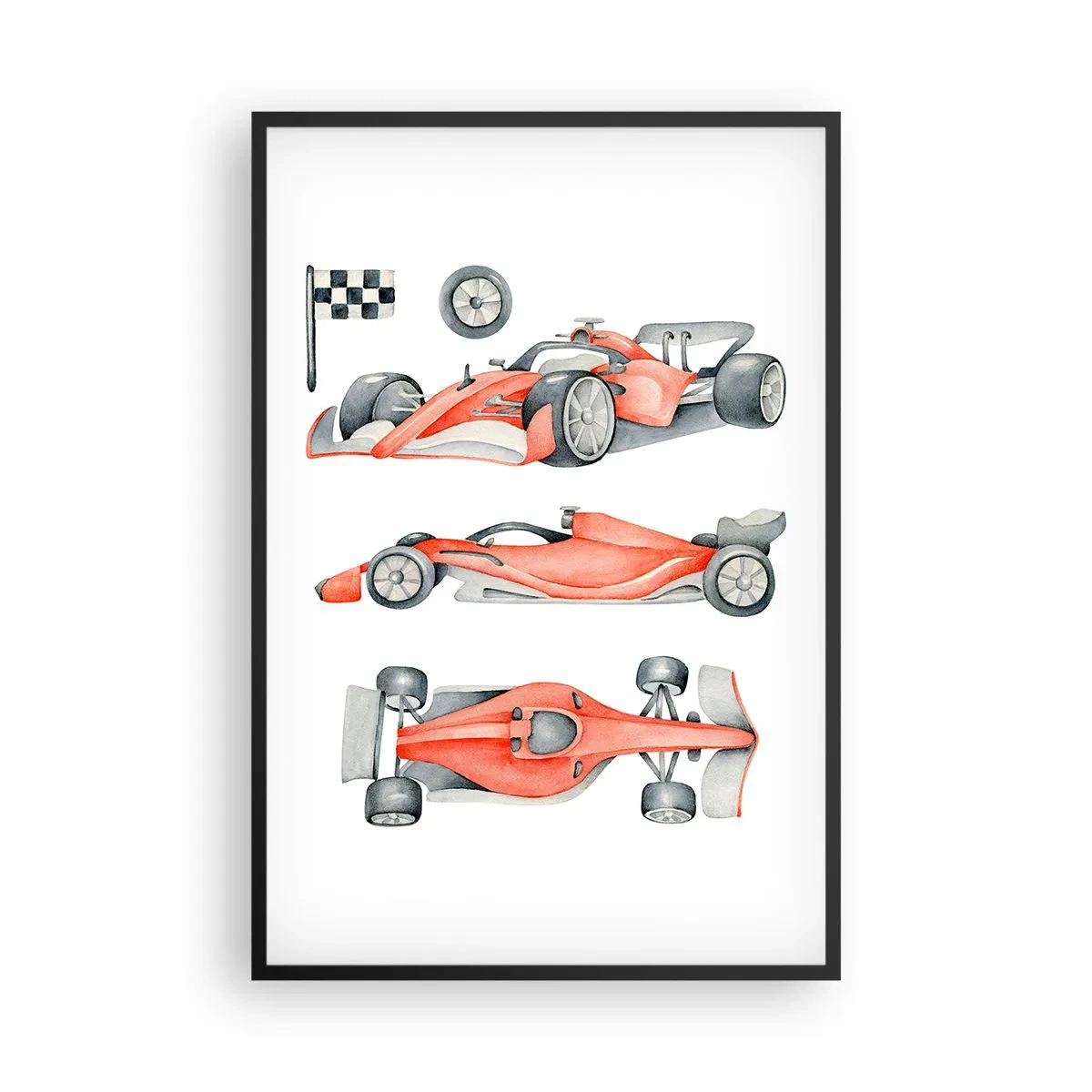 Poster in einem schwarzem Rahmen - Dem Traum folgen - 61x91 cm