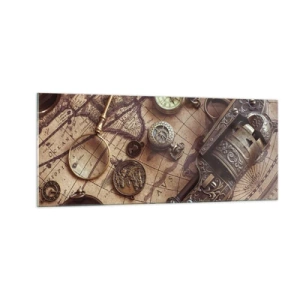 Glasbild - Bild auf glas - Das Abenteuer ruft - 100x40 cm