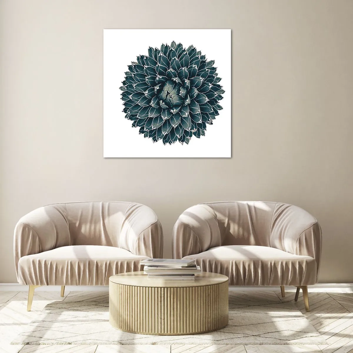 Glasbild - Bild auf glas - Stern der Wüste - 60x60 cm