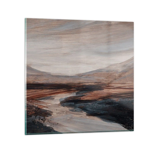 Glasbild - Bild auf glas - Ruhiges Tal - 30x30 cm
